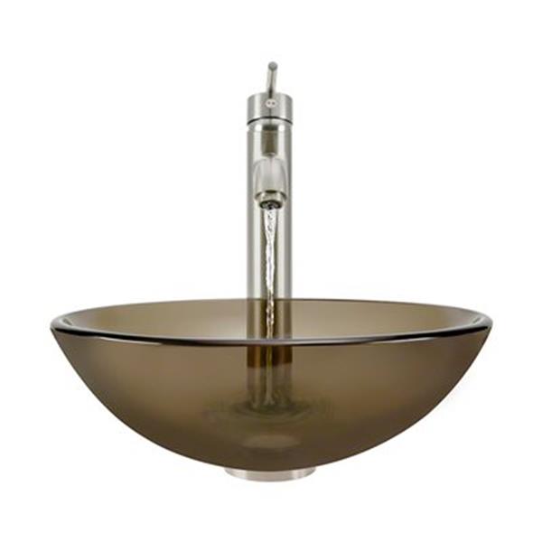 MR Direct Taupe Bathroom 718 Vessel Faucet Ensemble,601TAU RONA