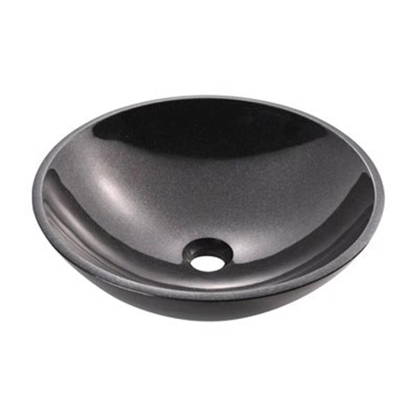 MR Direct Black Granite Vessel Sink,850-Black | RONA