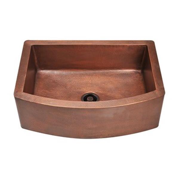 MR Direct Single Bowl Copper Apron Sink 914 RONA   330611894 MainImage 001 L 