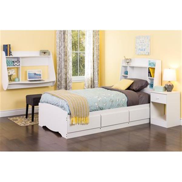 Prepac Furniture Astrid Twin Bookcase Headboard,WHFT-0401-1