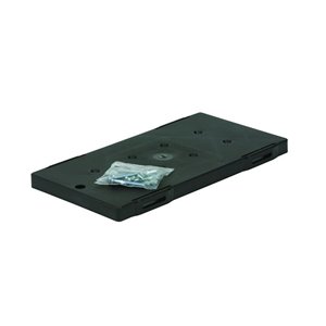 Mounting board for Post Mount Rural Mailbox, Black
