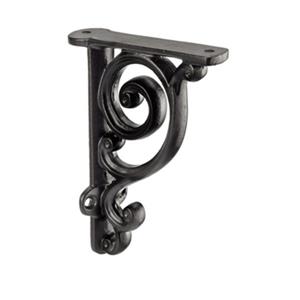 Richelieu Rustic Decorative Shelf Support, Black