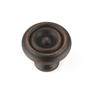 Richelieu Laval Traditional Brass Knob,BP1430BORB