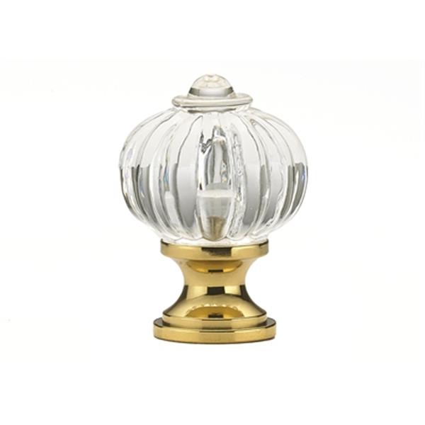 Richelieu Montreuil Eclectic Brass and Acrylic Knob,BP403511