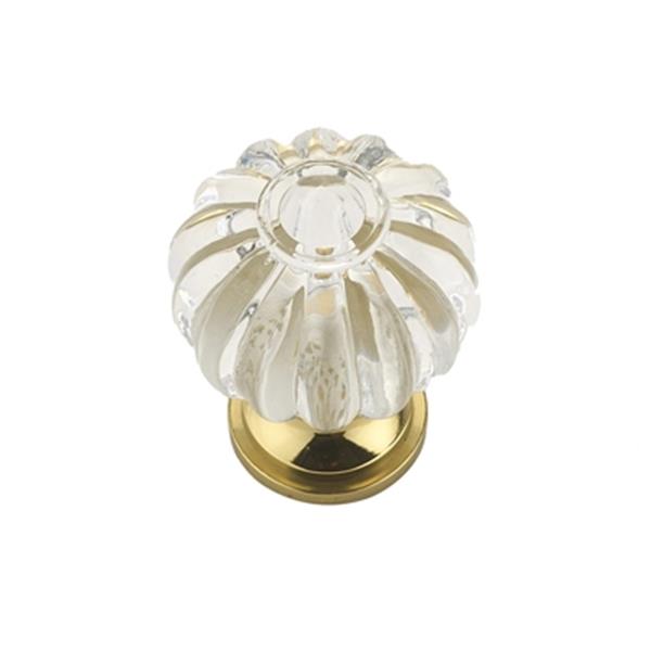 Richelieu Montreuil Eclectic Brass and Acrylic Knob,BP403511