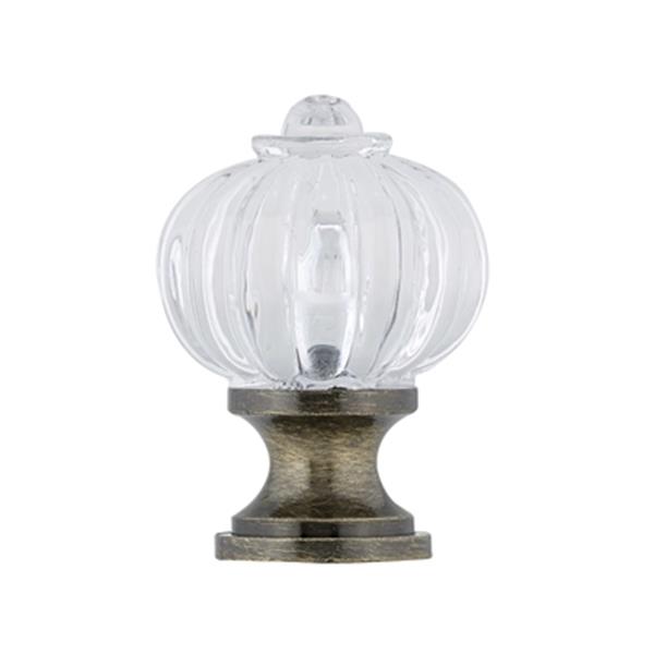 Richelieu Montreuil Eclectic Brass and Acrylic Knob,BP4035AE