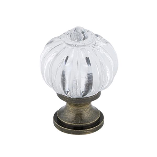 Richelieu Montreuil Eclectic Brass and Acrylic Knob,BP4035AE