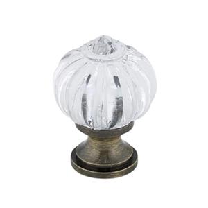 Richelieu Montreuil Eclectic Brass and Acrylic Knob,BP4035AE