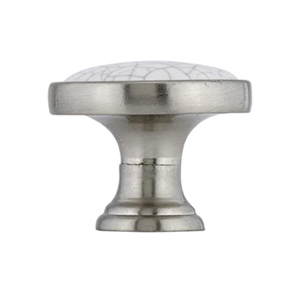 Richelieu Cherbourg Eclectic Metal and Ceramic Knob,BP441819