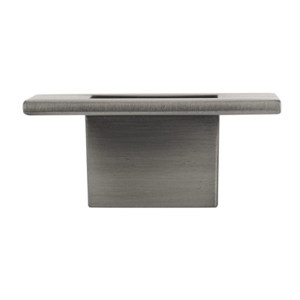 Richelieu Castelo Transitional Square Metal Knob - Brushed Pewter