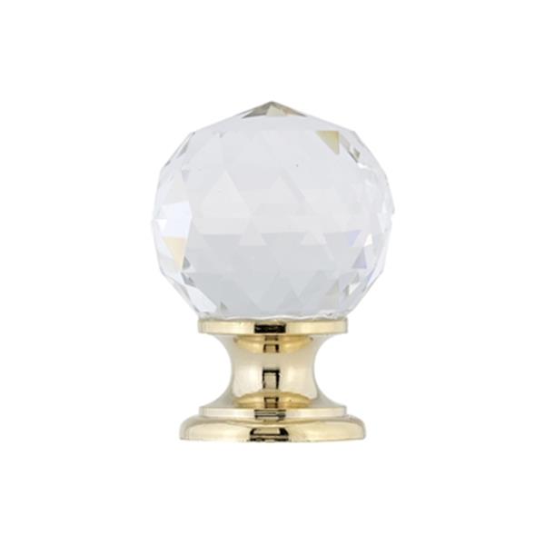 Richelieu BP999313011 Traditional Brass and Crystal Knob,BP9