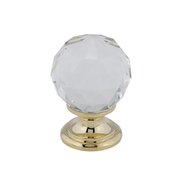 Richelieu BP999313011 Traditional Brass and Crystal Knob,BP9