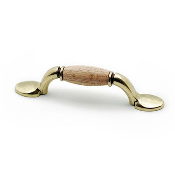Richelieu Cherbourg Traditional Metal and Wood Pull,BP3801BB