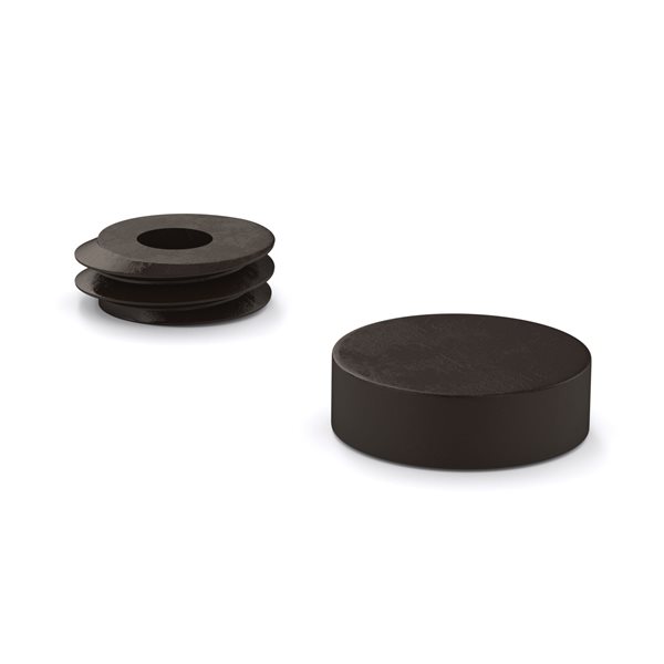 Richelieu Decorative Steel  Screw End Cap - Oil-Rubbed Bronze