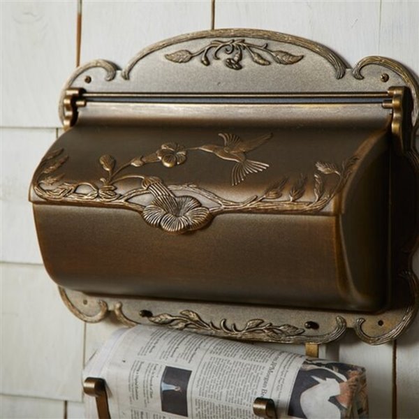 Pro Df Hummingbird Cast Aluminum Mailbox Antique Bronze Al462ba Rona - Best Paint For Cast Aluminum Mailbox
