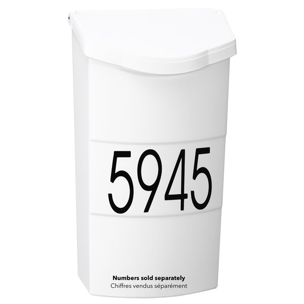 PRODF Economic Locking Vertical Mailbox, White P77000 RONA