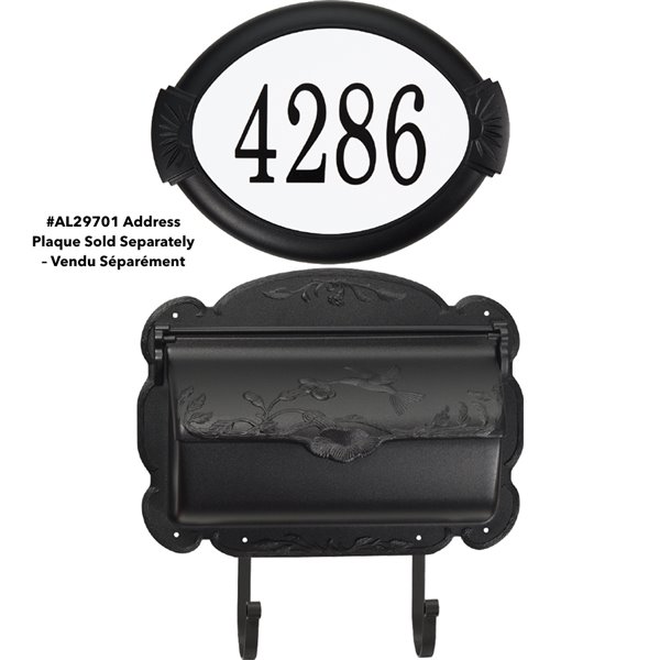 Pro Df Hummingbird Cast Aluminum Mailbox Black Al461n Rona