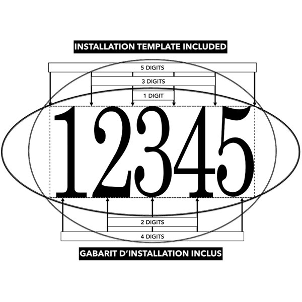 Classic Style Self-Adhesive 3-in Numbers Kit, Black