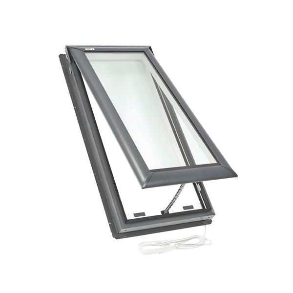 Puits de lumière Velux, ouverture électrique, 21,5 po x 46,25 po