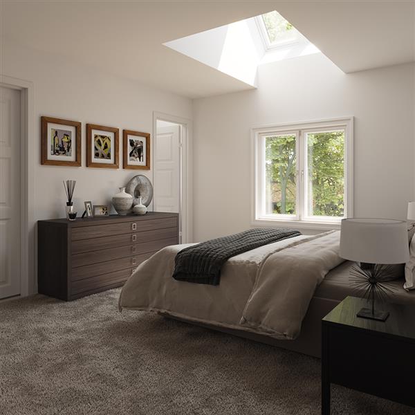 Velux 22.5-in x 70.5-in Fixed CurbMount Skylight w/Lam LoE3 Glass