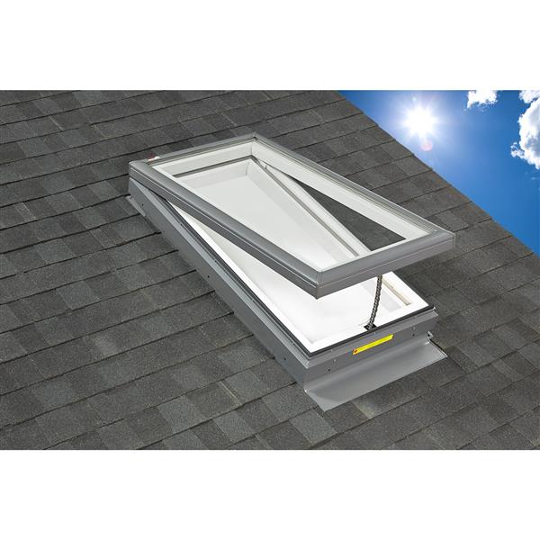 Velux 22.5-in x 46.5-in Man Vent CurbMount Skylight