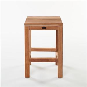 Repose-pieds Gala Teak, 12 po, teck, naturel