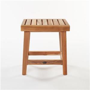 Gala Teak Shower Bench - 16-in - Teak - Natural