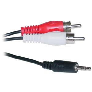 ElectronicMaster Stereo to Dual RCA Audio Cable - 3.5mm - 6 ft.