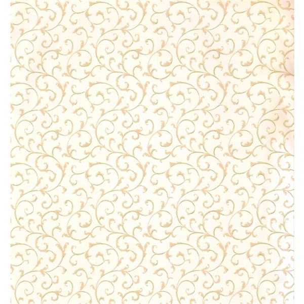 York Wallcoverings Trellis Traditional Wallpaper - Cream | RONA