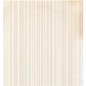 York Wallcoverings Stripes Modern Wallpaper - Cream