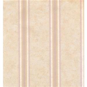 York Wallcoverings Stripes Modern Wallpaper - Cream