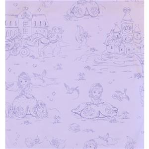 York Wallcoverings Kids Wallpaper for Boys and Girls - Violet