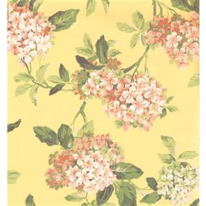 York Wallcoverings Floral Colourful Wallpaper - Green