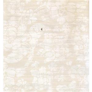 York Wallcoverings Floral Colourful Wallpaper - Cream