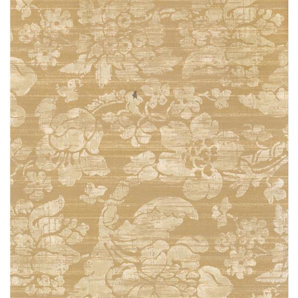 York Wallcoverings Floral Colourful Wallpaper - Biege