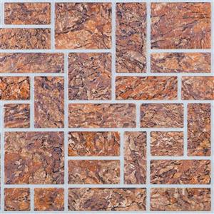 Retro Art 3D Retro Wall Panel - PVC - 39" x 19.5" - Brown Ornamental
