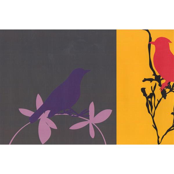 Retro Art Modern Bird Abstract Wallpaper Border | RONA