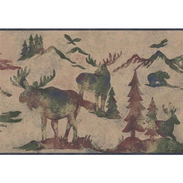 Retro Art Wildlife Outdoor Wallpaper - Beige | RONA