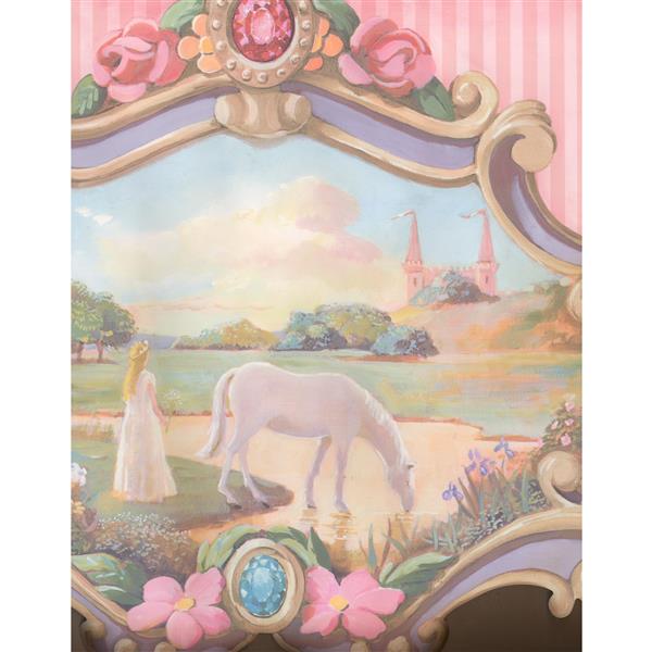 York Wallcoverings Princess and Horse Wallpaper - Pink | RONA