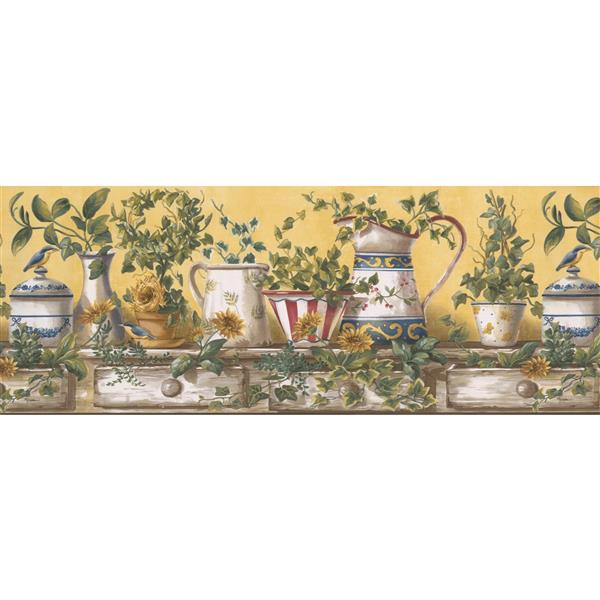 Retro Art Vintage Porcelain Vase Wallpaper | RONA