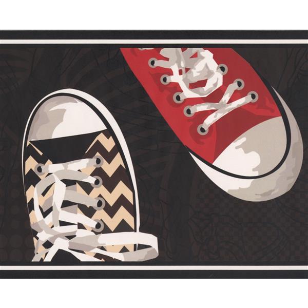 York Wallcoverings Retro Sneaker Wallpaper Border Rona