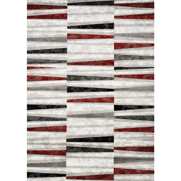 Kalora Platinum Geometric Rug 5' x 8' White RONA
