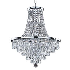 Luminaire suspendu Vista Glow, 8 lumières,16"x 20,5",crystal
