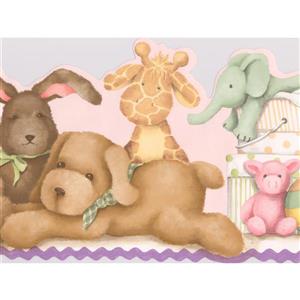 York Wallcoverings Teddy Bear Wallpaper Border - 15-ft x 9.5-in - Multicolour