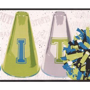 York Wallcoverings We Got Spirit Wallpaper Border - 15-ft x 9-in - Gray