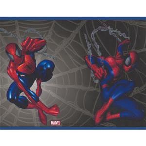York Wallcoverings Spiderman Wallpaper Border - 15-ft x 7-in - Black
