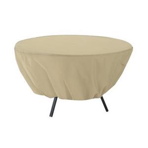 Classic Accessories Terrazzo Round Patio Table Cover - Polyester - Beige