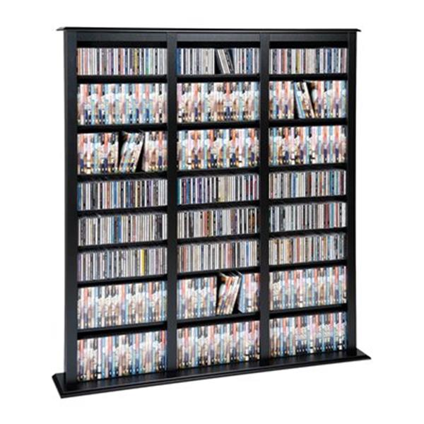 Prepac Furniture Triple Width Barrister Tower Multimedia Storage