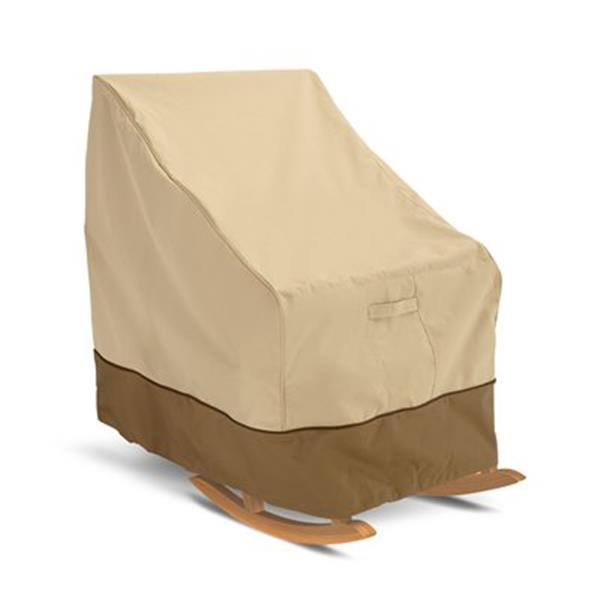 Classic Accessories Veranda 27.5-in Patio Rocking Chair Cover - Polyester - Beige