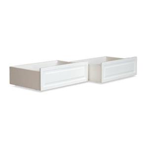 Atlantic Furniture Raised Panel Bed Drawer Twin-Full White